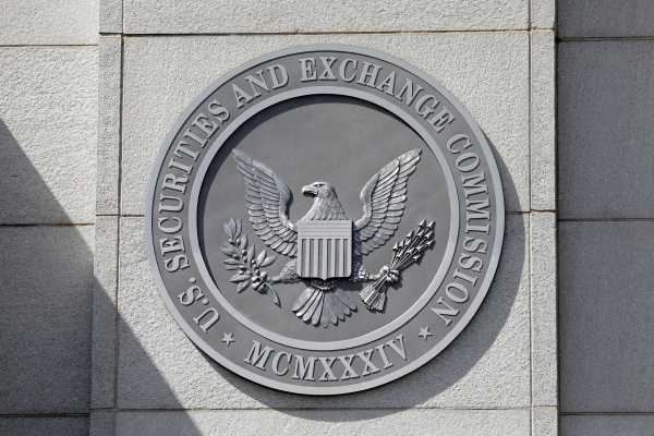 The seal of the U.S. Securities and Exchange Commission (SEC) is seen at their headquarters in Washington, D.C.