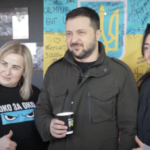 Zelensky talks with residents of Kharkiv region