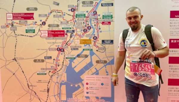 Ukraine war veteran on prosthetic upgrades personal record at Tokyo Marathon