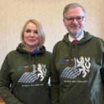 Czech PM, defense chief post photo sporting hoodies in support of Ukraine
