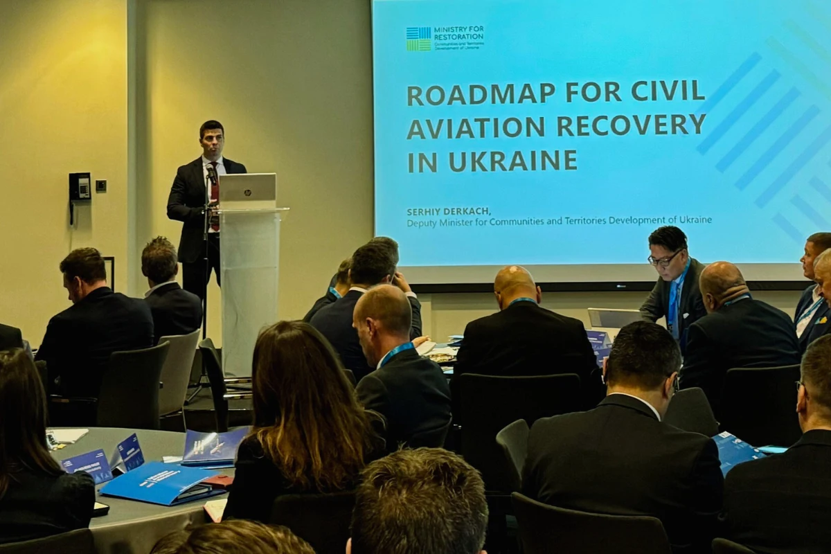 Deputy Minister Serhii Derkach presented a phased plan for reopening the airspace, including security measures developed by the State Aviation Administration of Ukraine