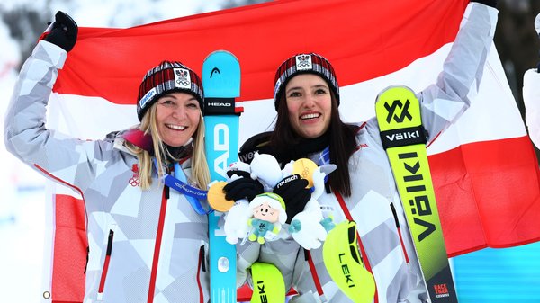 Austria wins sensational alpine skiing gold after Shiffrin's slalom failure