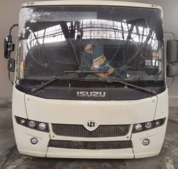 Kherson Minibus Hit by Russian Drone; Driver Suffers Blast Trauma