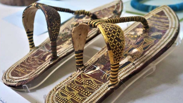 Tutankhamun's sandals from the tomb – a symbol of enemies under the pharaoh's feet