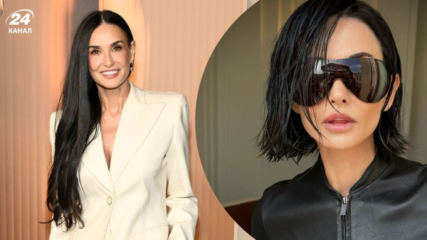 Demi Moore changed her hairstyle by cutting her long hair and impressed…