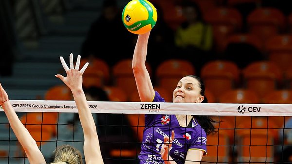 All participants of the Final Four of the Women's Volleyball Champions League…