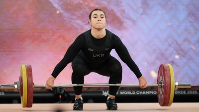 Ukrainian Dombrovska won three bronze medals at the 2026 European Weightlifting Championships