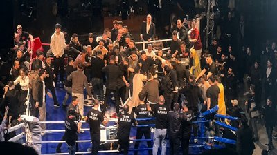 Russian boxer mobbed by spectators after victory in&hellip;