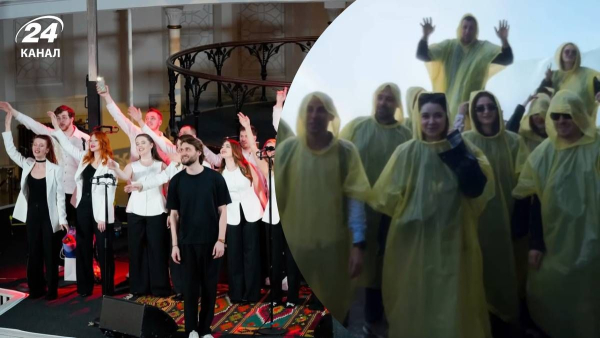 The Homin Choir sang the song “Water Play” near Niagara Falls –&hellip;