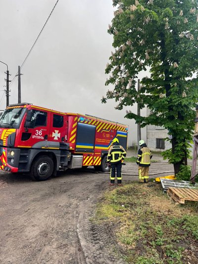 A large-scale fire broke out in Irpin on the territory of “Mashtorf”