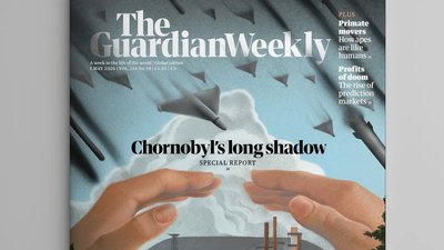 Ukrainian illustrator creates Guardian cover for 40th anniversary of Chernobyl disaster