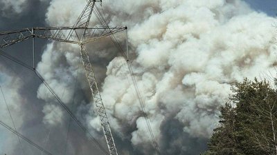 The fire was caused by the fall of two UAVs: the fire&hellip;
