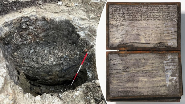 Medieval notebook found in medieval toilet